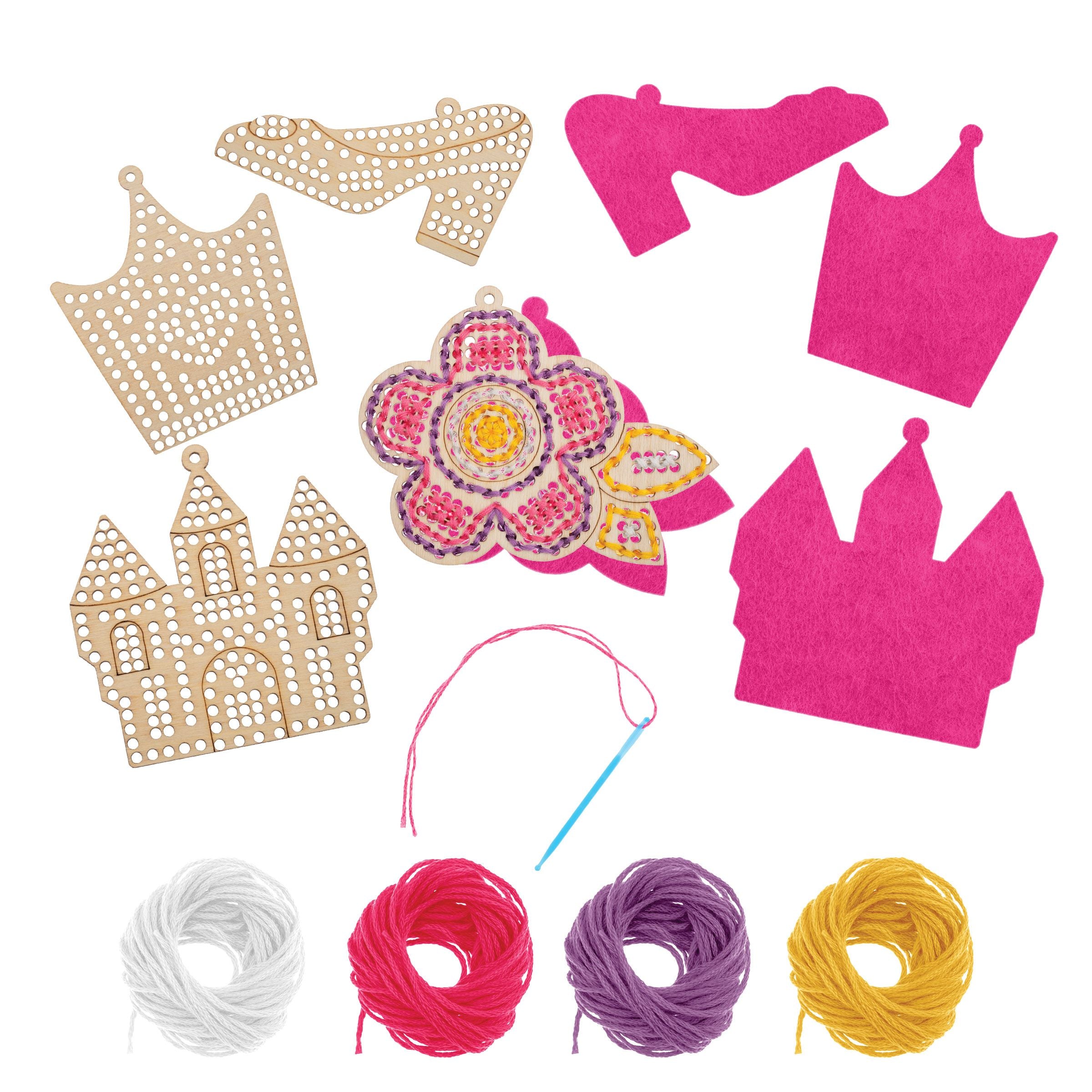 Stephen Joseph Set of 4 Wooden Lacing Cards (Princess)