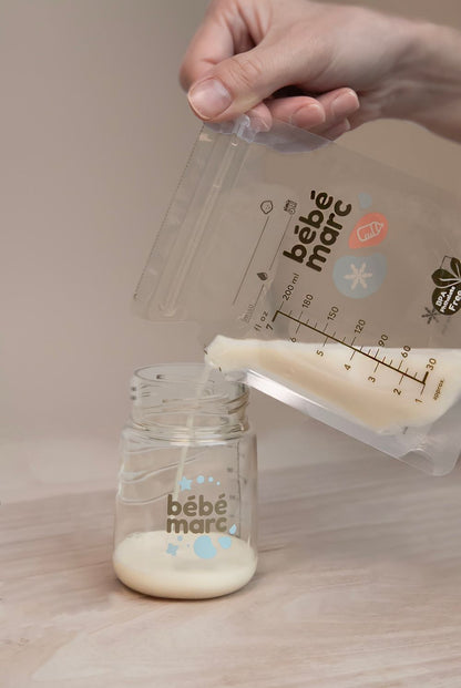 Bebe Marc Breast Milk Storage Bag Temperature Sensing - Pack of 30 (200ml)