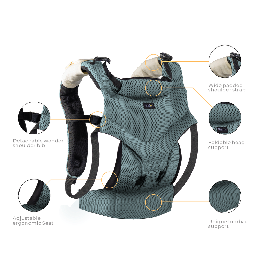 Nurtur Willow Deluxe Mesh Infant Baby Carrier (4-36 Months)