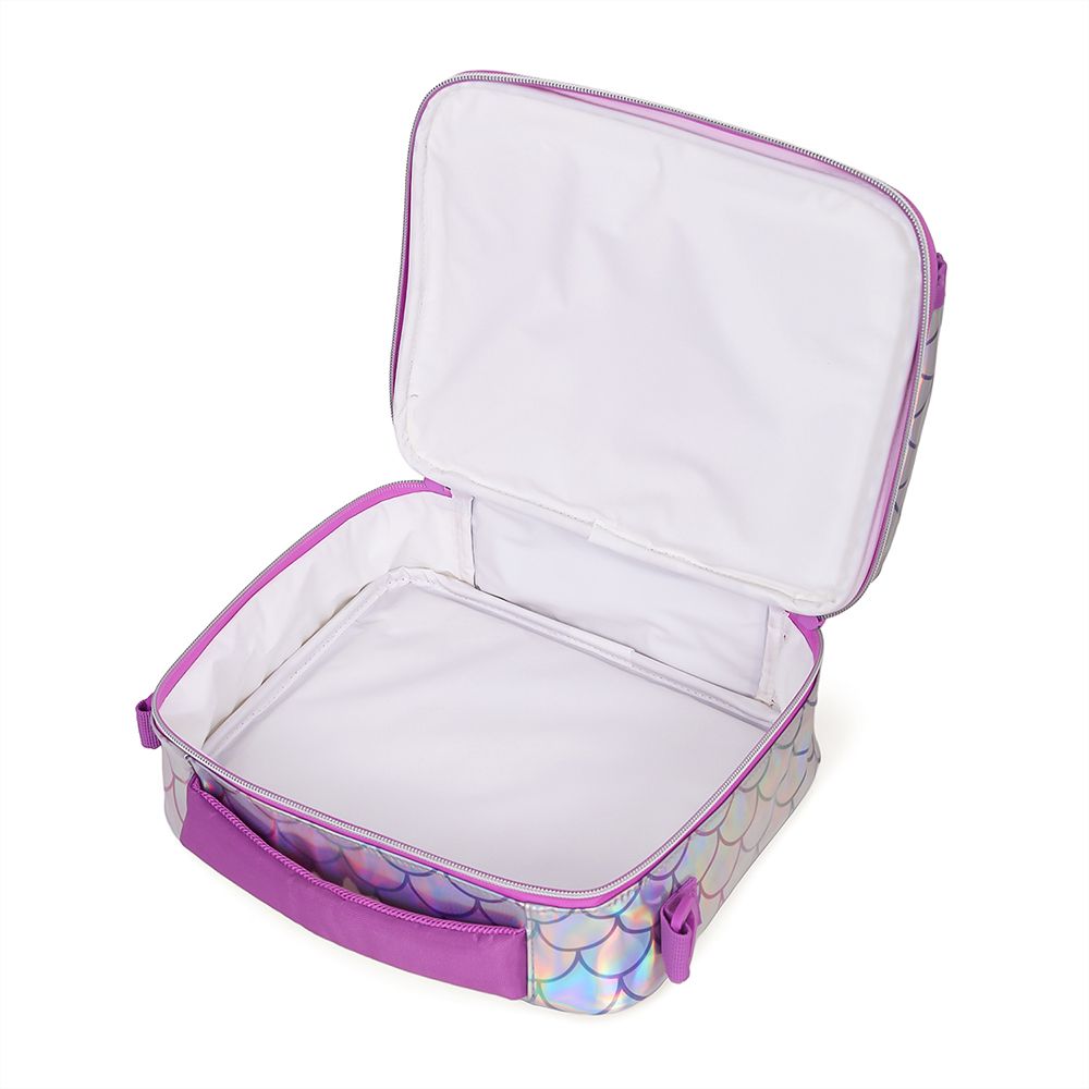 Eazy Kids Lunch Bag With Bottle Holder (Mermaid Chrome)