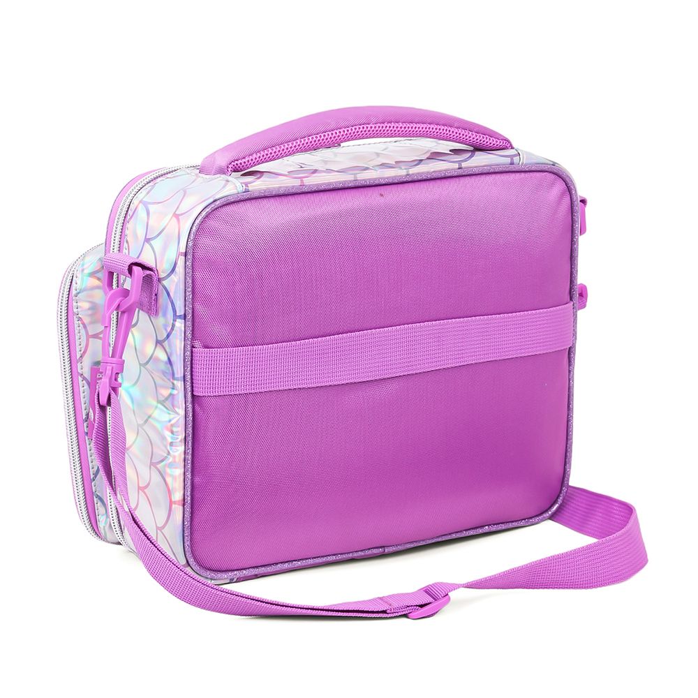 Eazy Kids Lunch Bag With Bottle Holder (Mermaid Chrome)