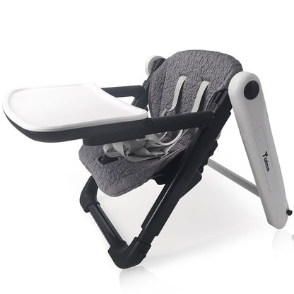 Teknum 3 In 1 Kids Foldable Dining Booster Chair (Grey)