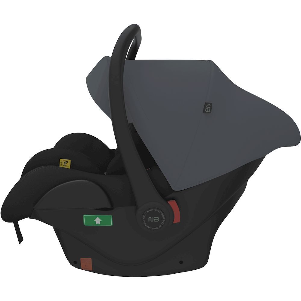 Neobreez I-Sacro Size Lightweight Baby Car Seat Carrier (Grey/Black)