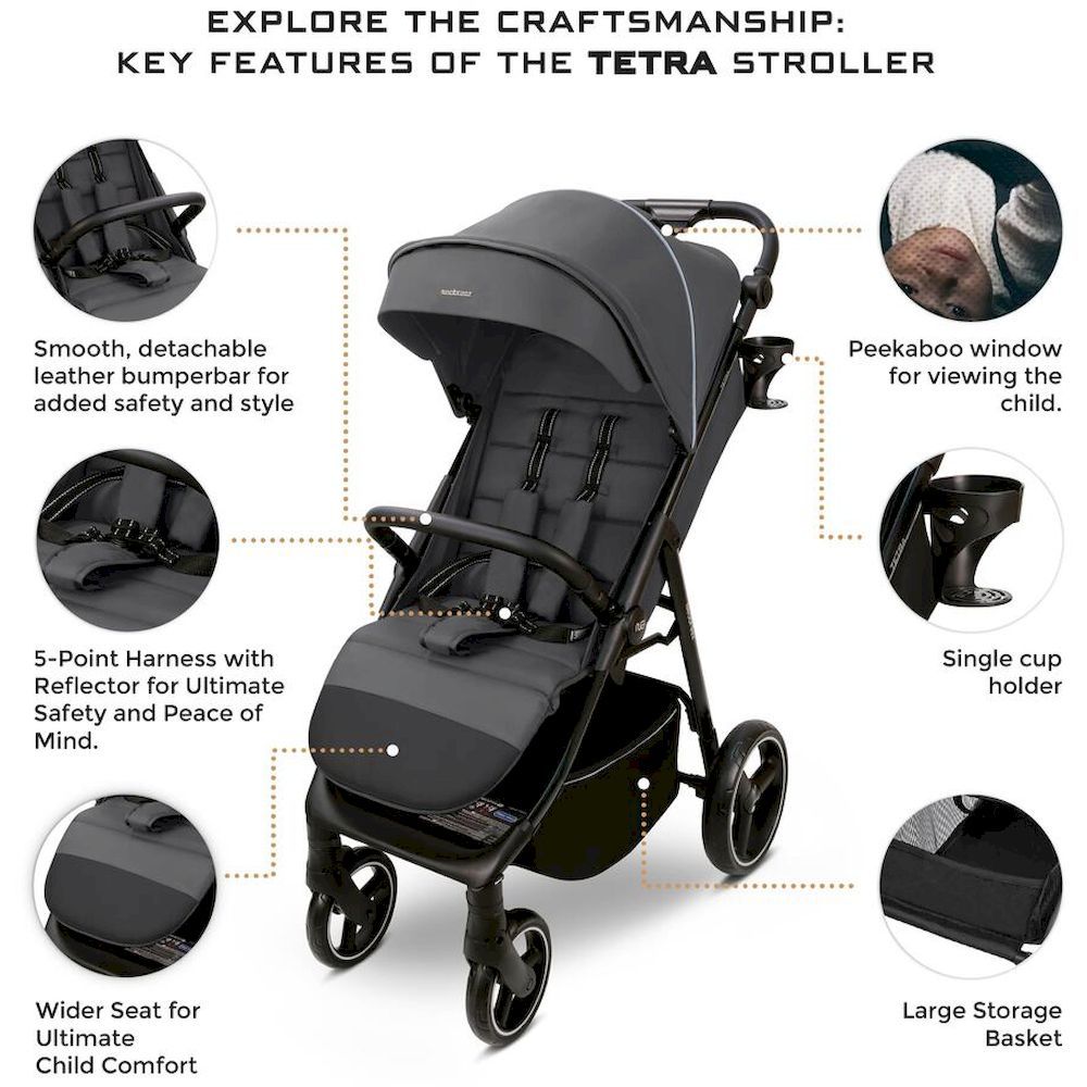 Neobreez Tetra Lightweight Pushchair Stroller With Cup Holder