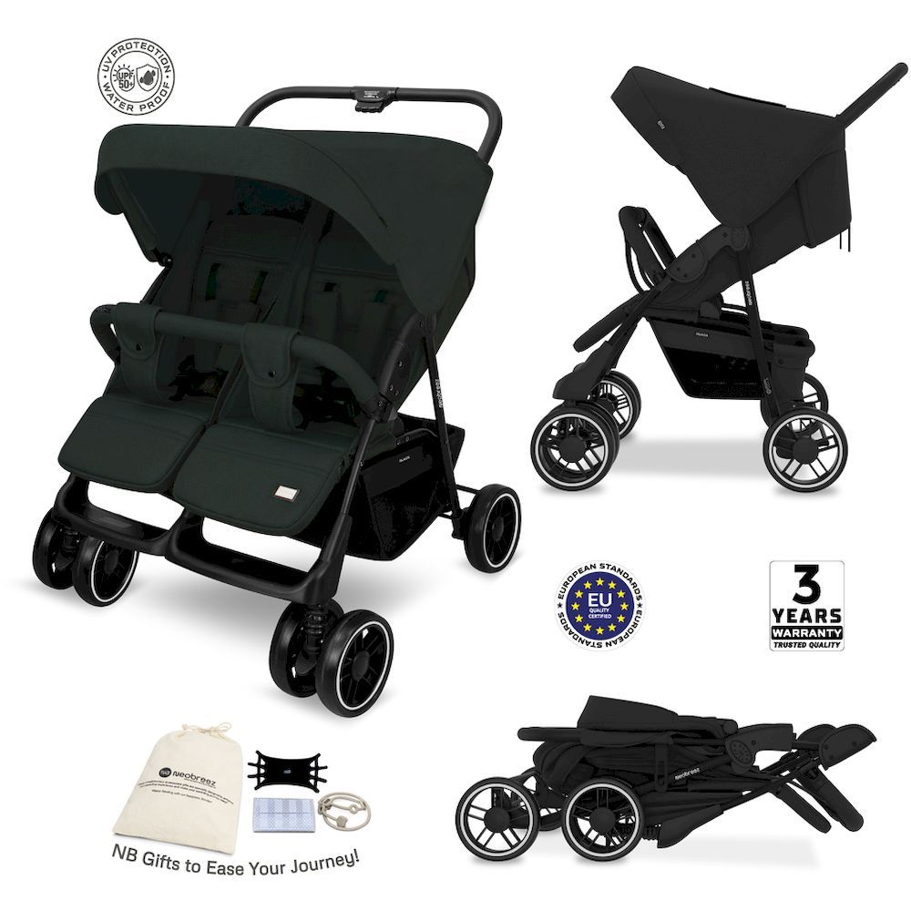 Neobreez Duadx Double Stroller Compact Twin Stroller