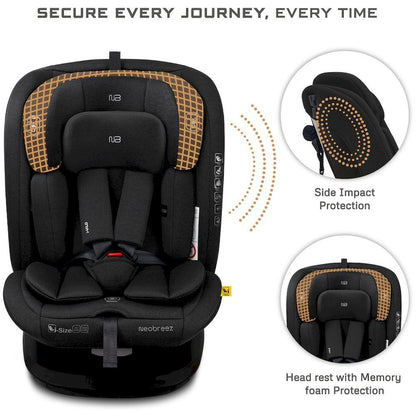 نيو بريز I‑Vilo 360° ISOFIX I‑Size مقعد سيارة للأطفال الكل في واحد (أسود)