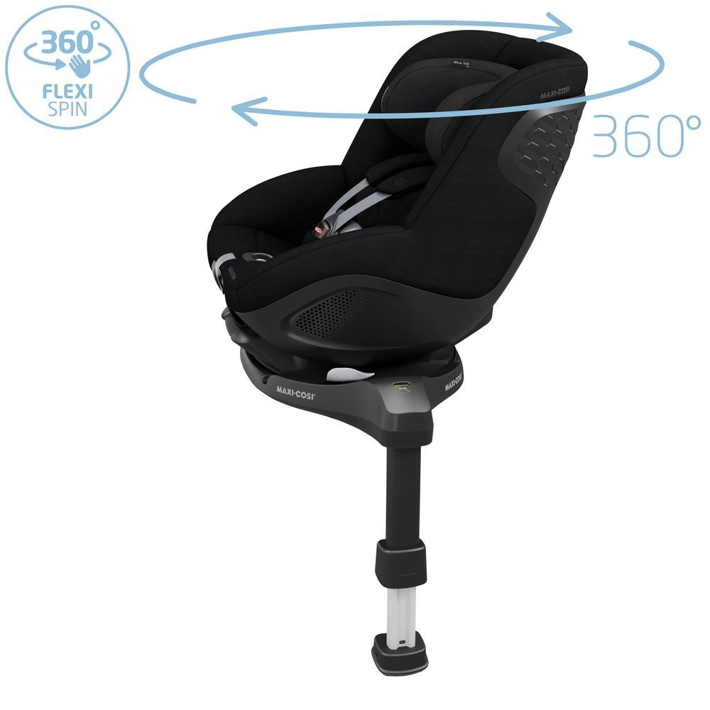 مقعد سيارة Maxi-Cosi Mica 360 Pro i-Size (أسود أصيل)