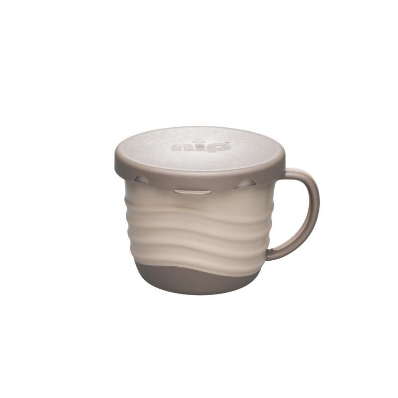 Nip Eco Friendly 2 In 1 Snack Box With Silicone Cover - Grey (250ml)