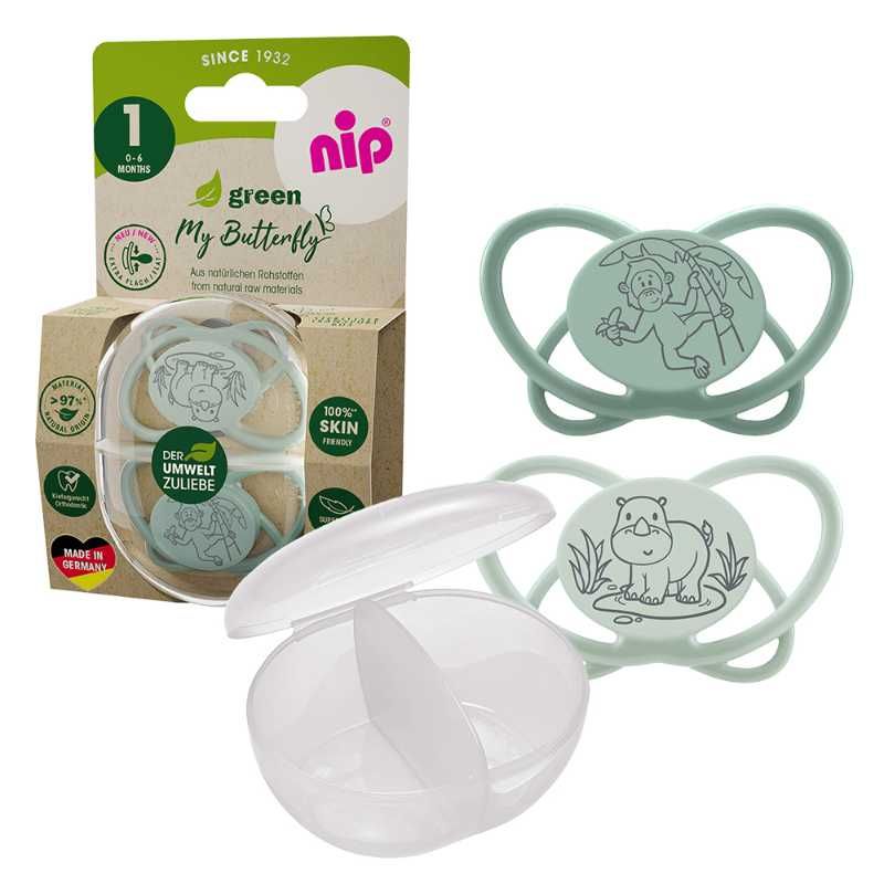 Nip Butterfly Soother With Sterilizer Box (0-6 Months) - Pack of 2