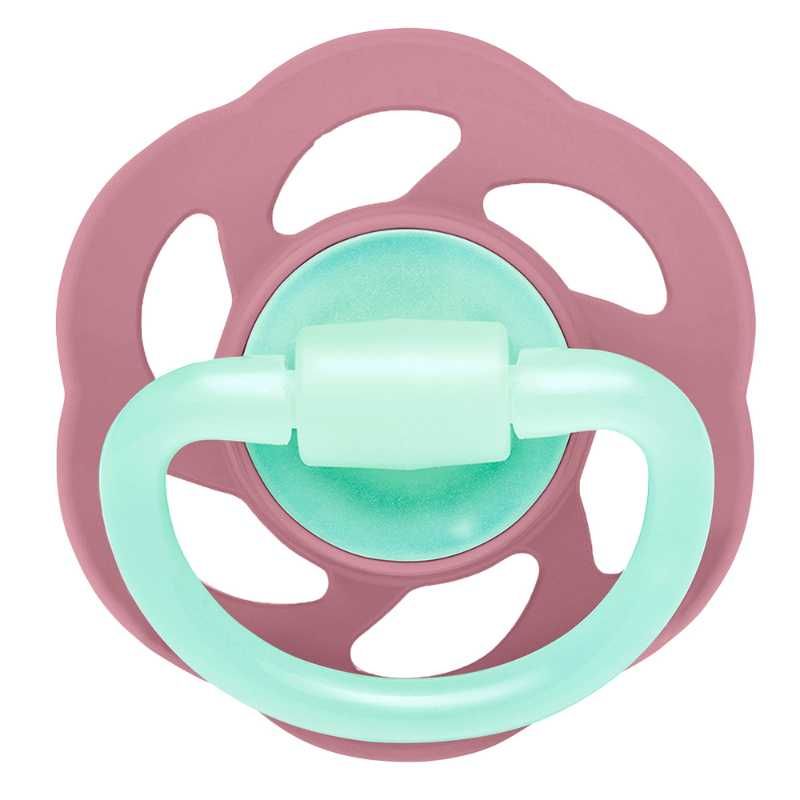 Nip Cherry Air Night Glow In The Dark Round Latex Soother - Sie 1 (0-6M)