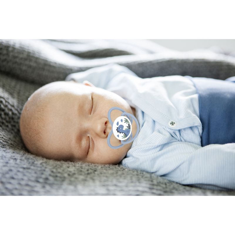 Nip Butterfly Orthodontic Soother With Ring - Size 1 (0-6 Months) - Pack of 2