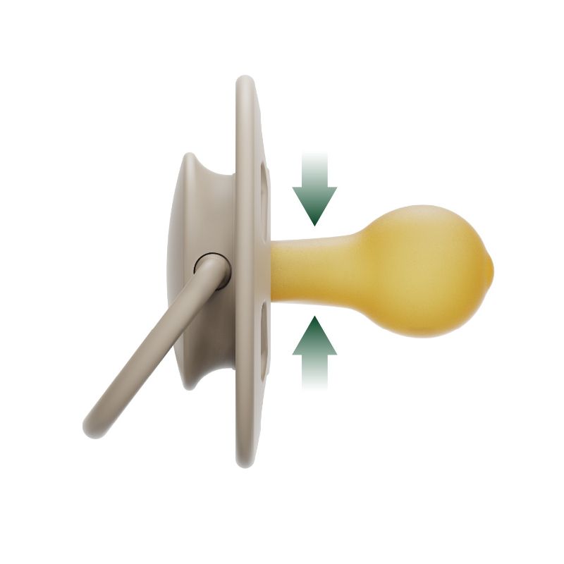 Nip Cherry Round Baby Pacifier Night Glows In The Dark (0-6 Months) - Pack of 2