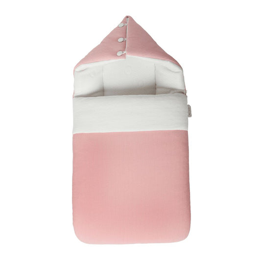 White & Grey 2-in-1 Bamboo Cushioned Baby Sleeping Bag