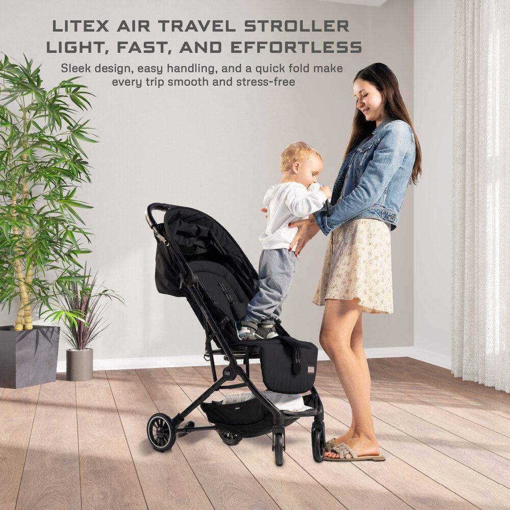 عربة أطفال للسفر بحجم مقصورة الطائرة فائقة الخفة Neobreez Litex