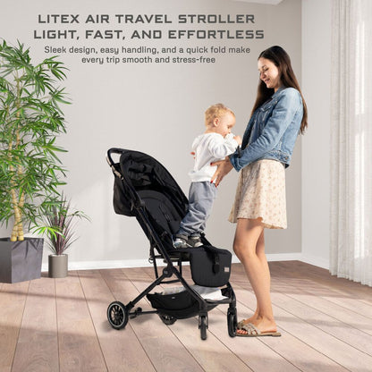 عربة أطفال للسفر بحجم مقصورة الطائرة فائقة الخفة Neobreez Litex