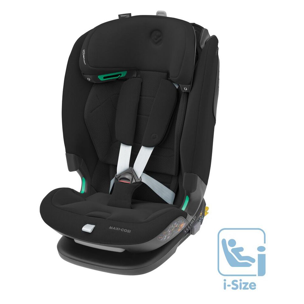 مقعد سيارة ماكسي-كوزي Titan Pro2 i-Size (أسود أصيل)