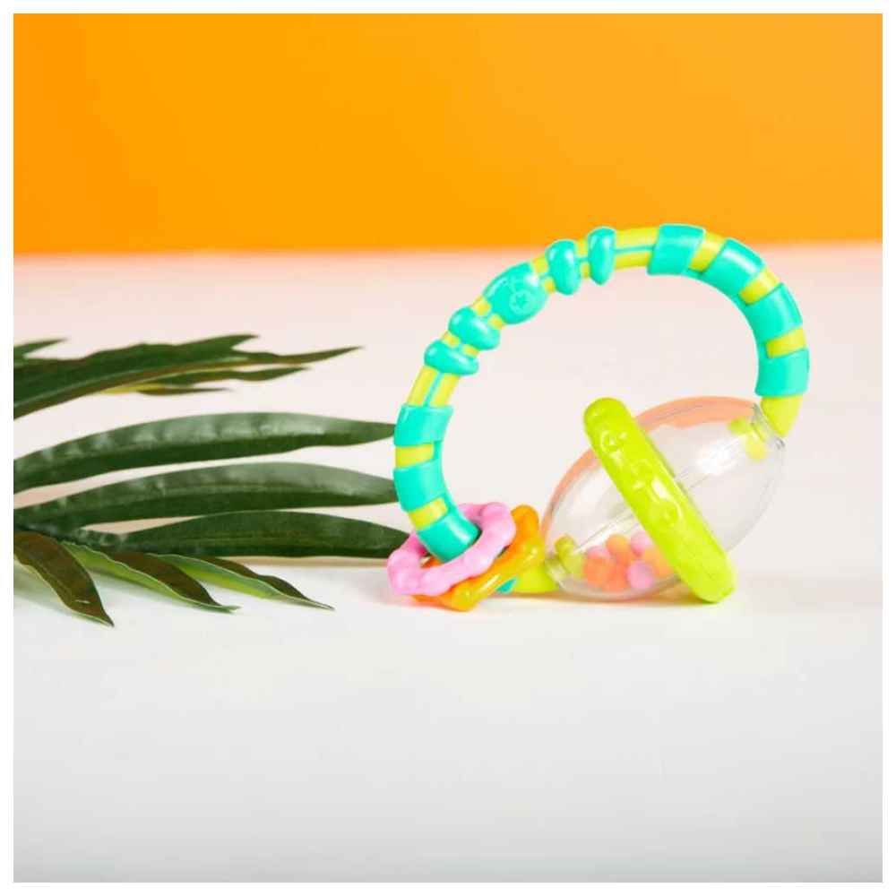 Bright Starts Grab & Spin Rattle and Teether Toy
