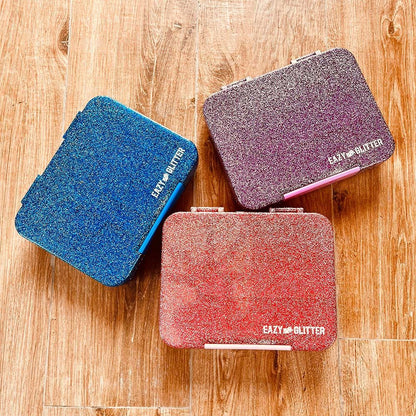 Easy Kids Convertible Bento Lunch Box 6 & 4 Glitter