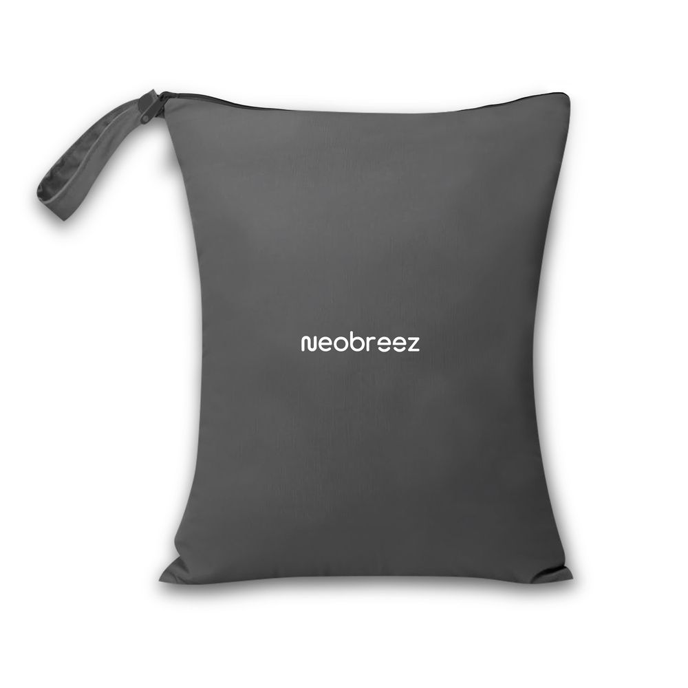 Neobreez Wet & Dry Bag Leak Proof For Diaper Bag/Stroller (Grey)