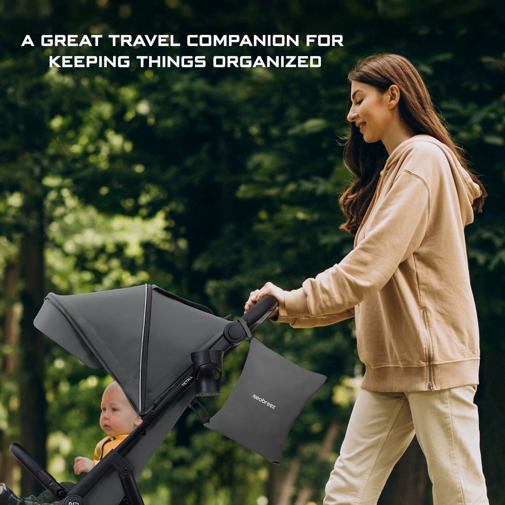 Neobreez Wet & Dry Bag Leak Proof For Diaper Bag/Stroller (Grey)