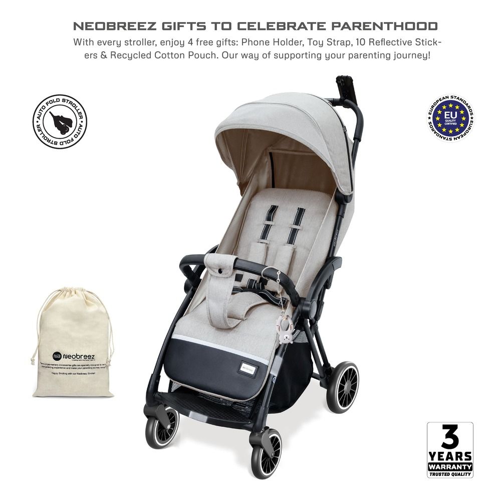 Neobreez Theta Auto Fold Compact Lightweight Travel Stroller