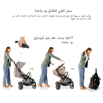 Neobreez Theta Auto Fold Compact Lightweight Travel Stroller