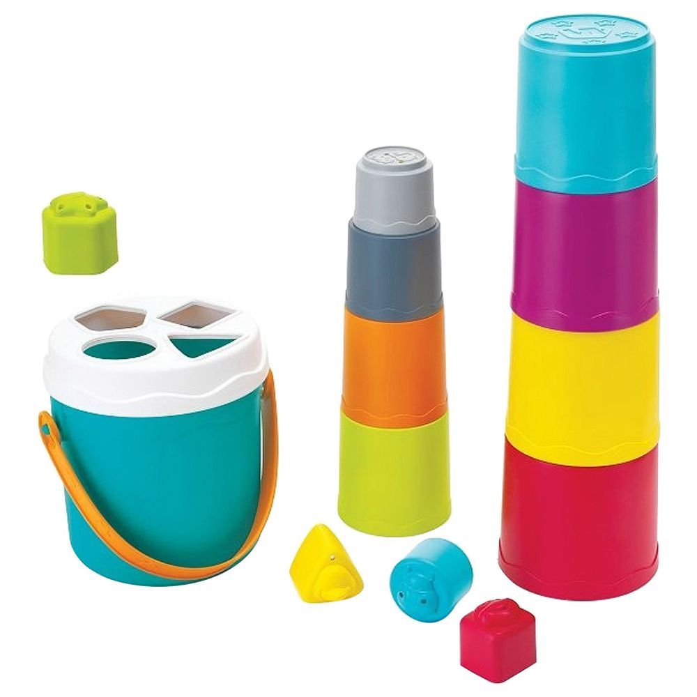 Infatino Shape Sorting Stack'n Nest Buckets