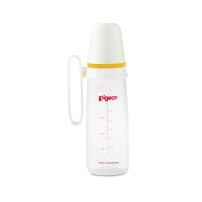 Pigeon Glass Feeding Bottle With Handle (240ml)