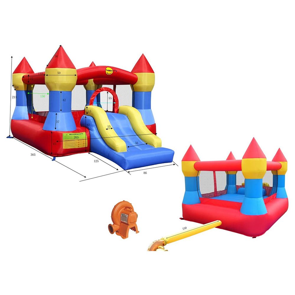 Happy Hop Castle Bouncer with Slide