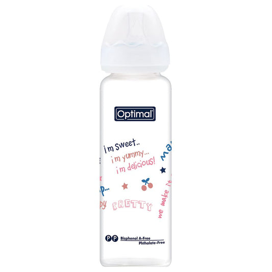 Optimal Glass Feeding Bottle (240ml)