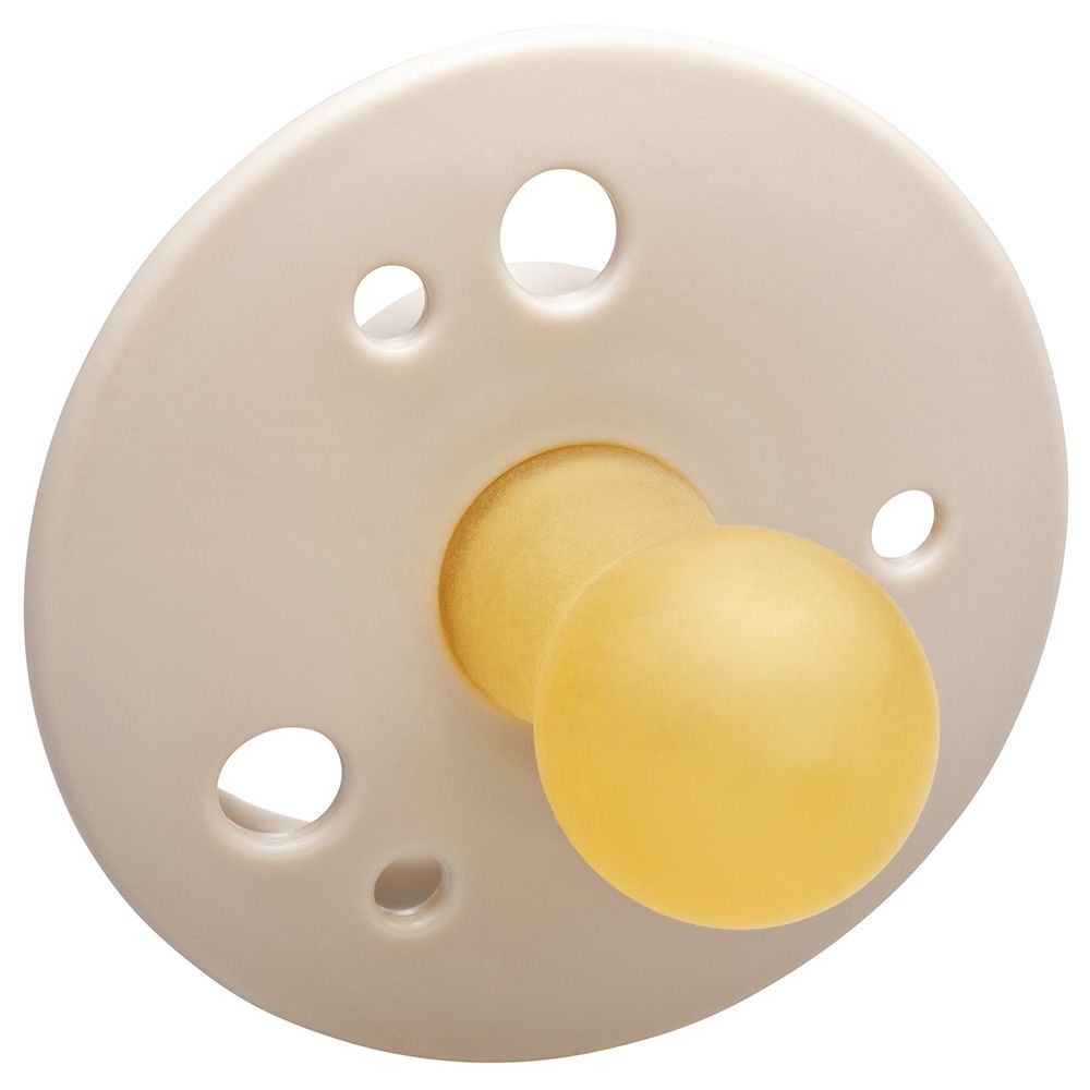 Nip Cherry Round Soother- Beige/Dark Green (0-6 Months) - Pack of 2