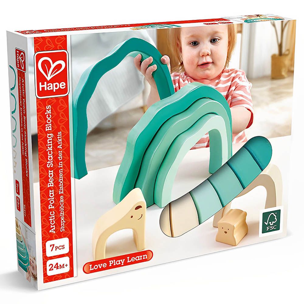 Hape Arctic Polar Bear Stacking Blocks
