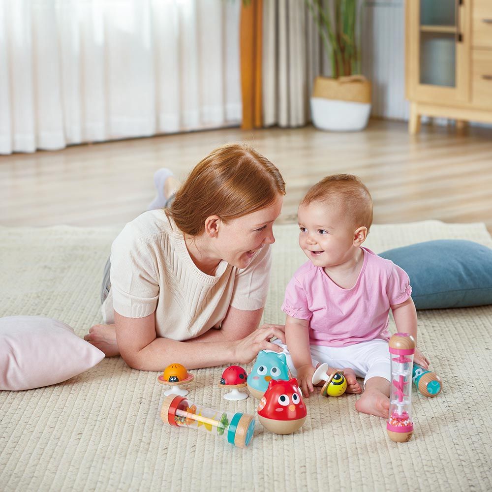 Hape Owl Musical Wobbler (Red)