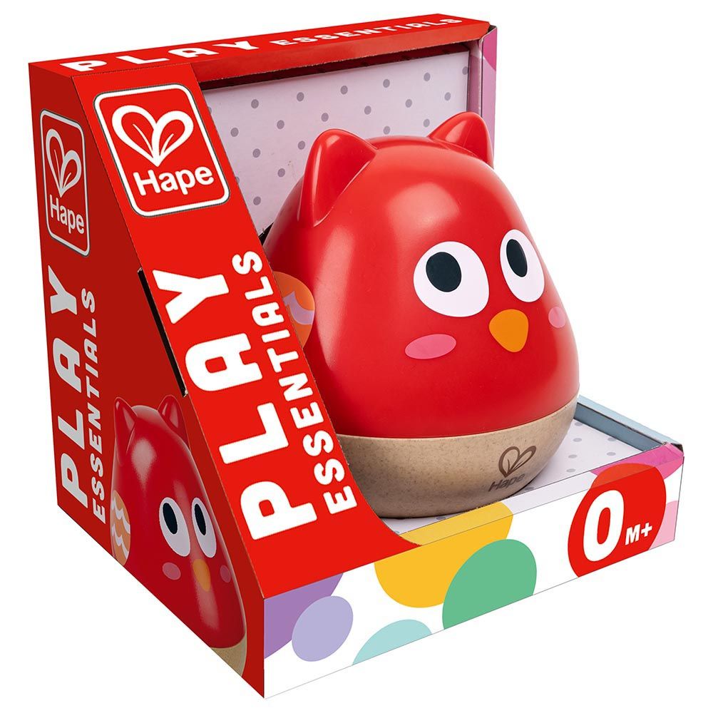 Hape Owl Musical Wobbler (Red)