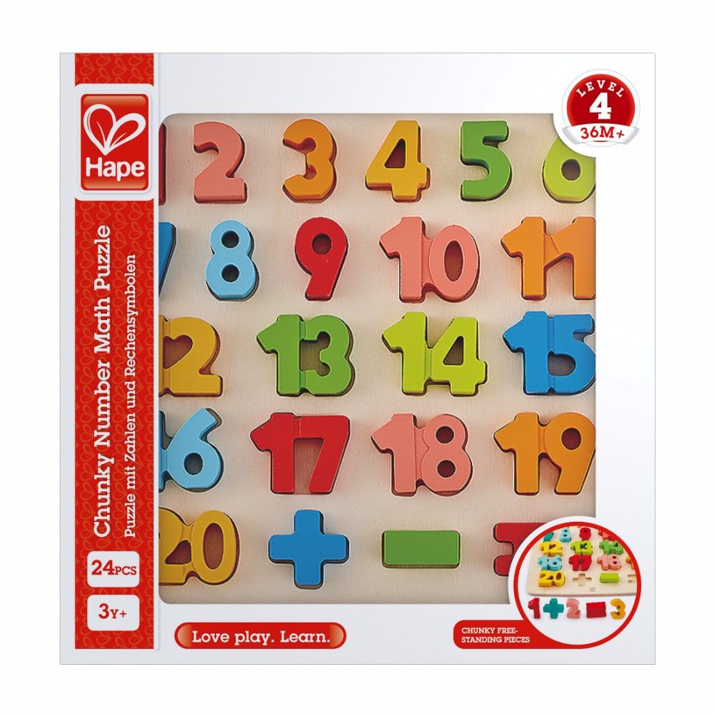 Hape Chunky Number Math Puzzle