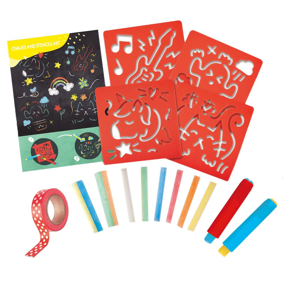Hape Chalks and Stencils Art