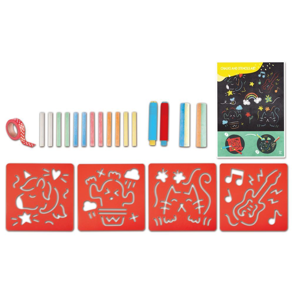 Hape Chalks and Stencils Art