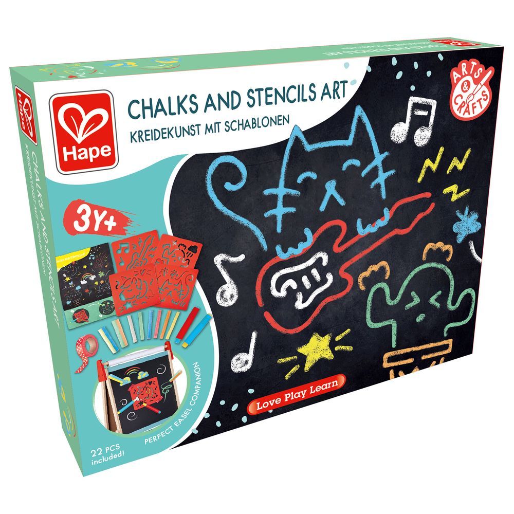 Hape Chalks and Stencils Art