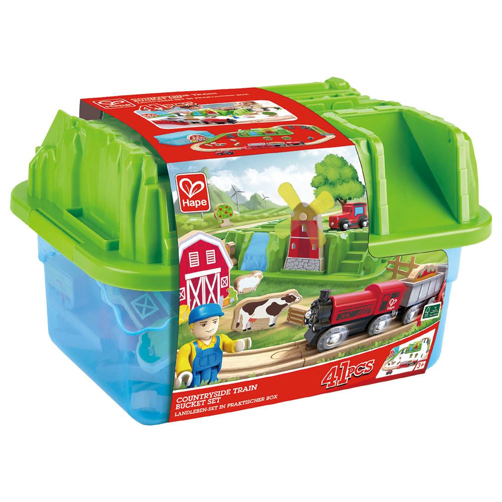 Hape Countryside Train Bucket Set