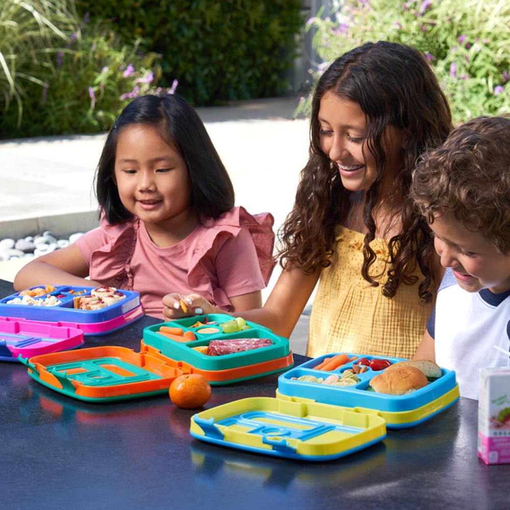 Bentgo Kids Brights Bento Style 5 Compartment Leak Proof Lunch Box