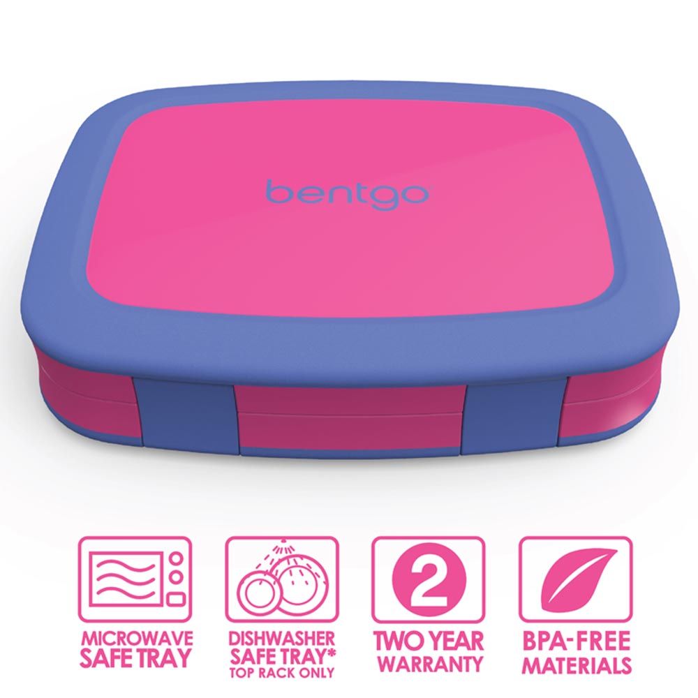 Bentgo Kids Brights Bento Style 5 Compartment Leak Proof Lunch Box