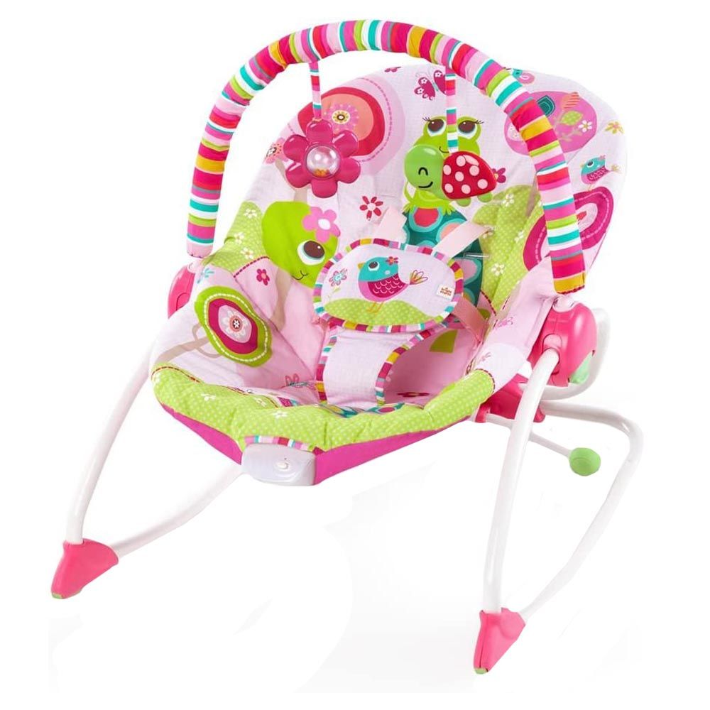 Bright Starts Raspberry Garden Rocker