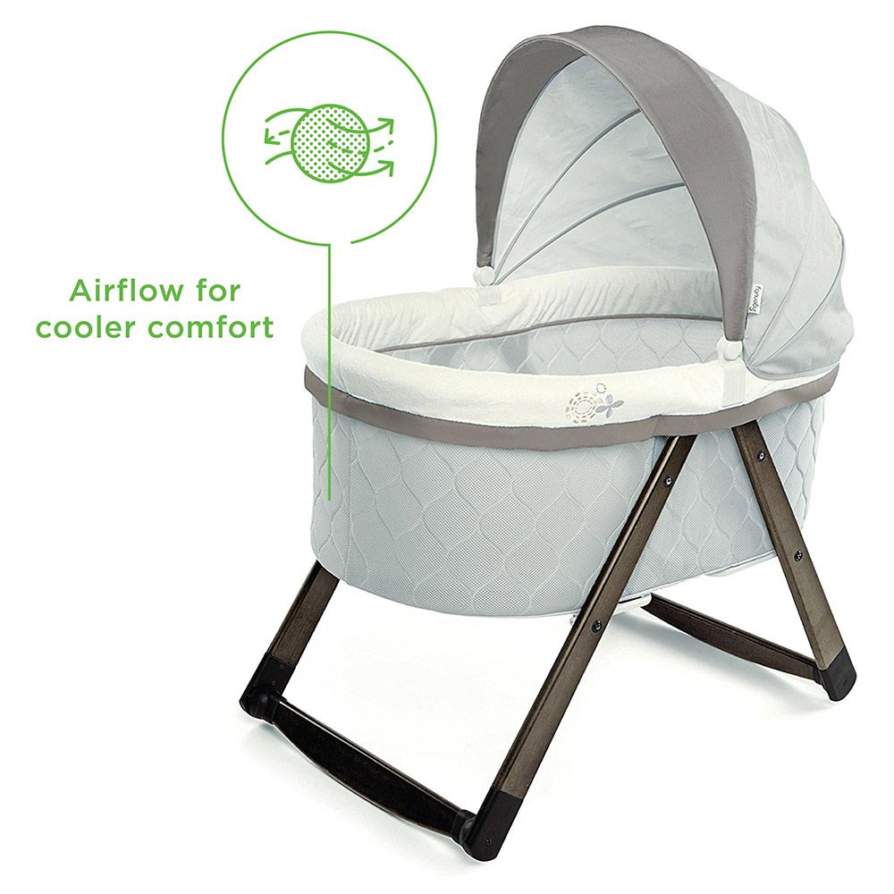Ingenuity FoldAway Rocking Wood Bassinet (Carrington)