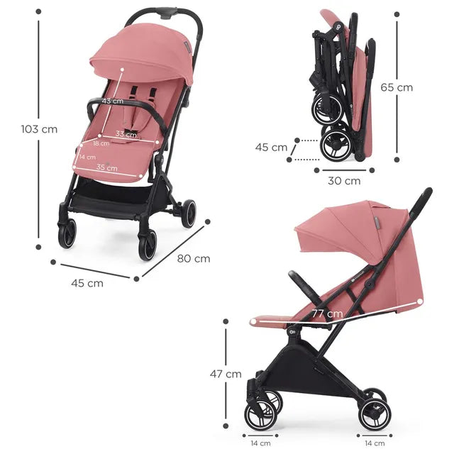 Kinderkraft - Spacerowy Indy Stroller - Dhalia Pink