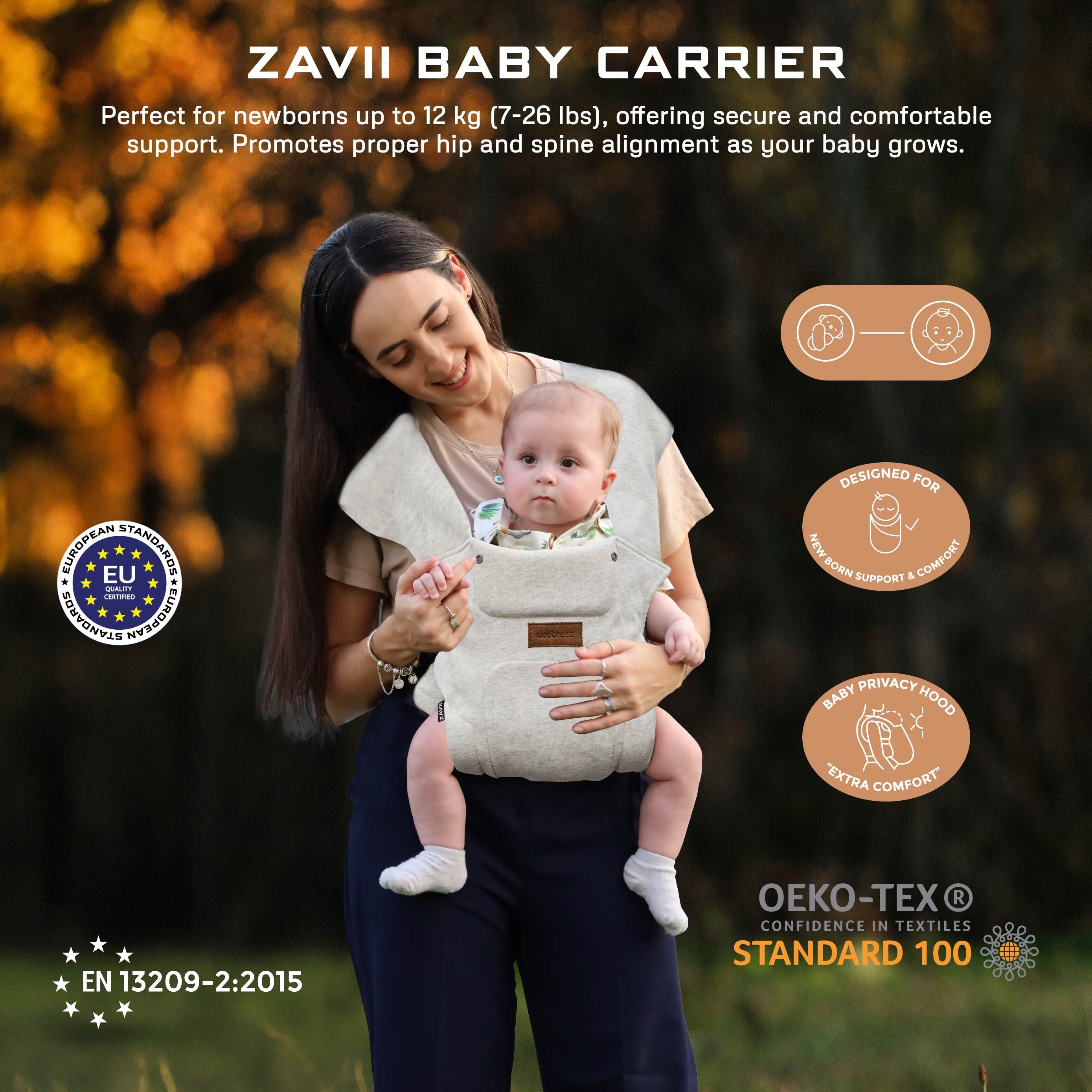 Neobreez Zavii Convertible Baby Carrier, Newborn to Toddler