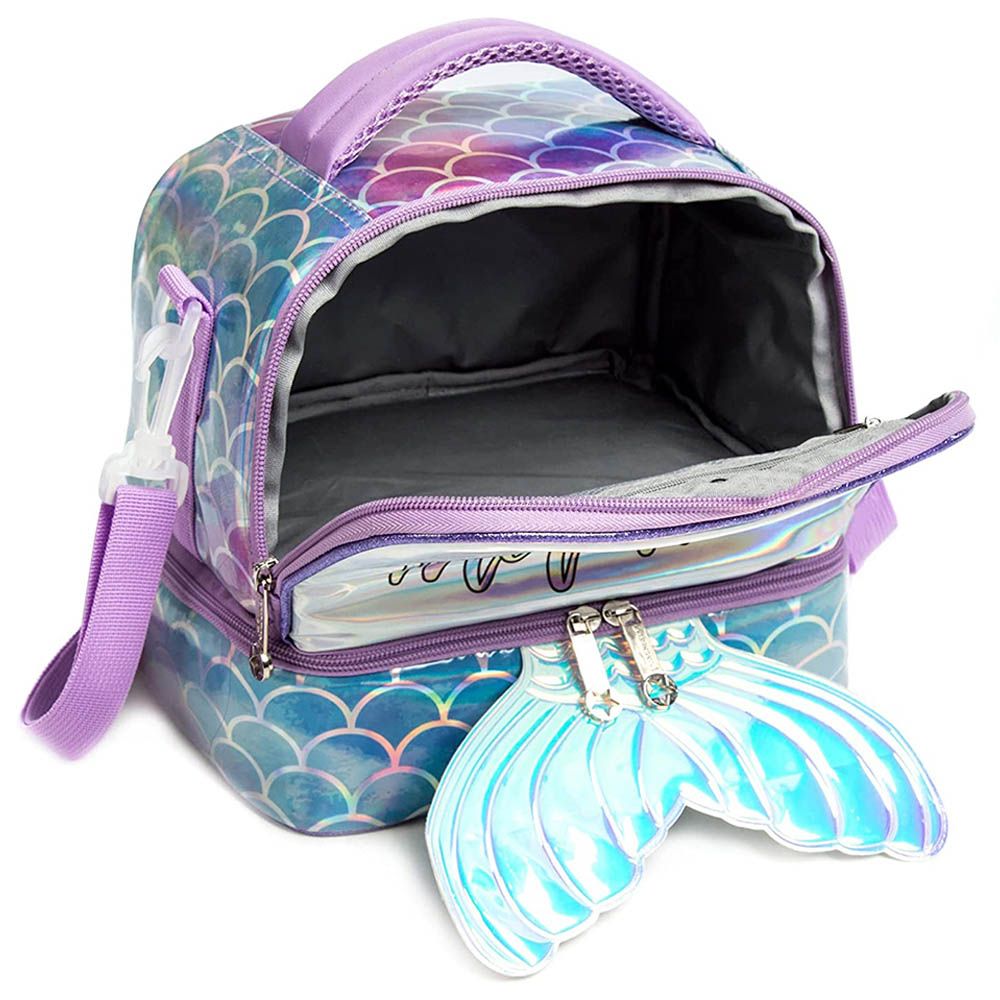 Eazy Kids Printed Lunch Bag (Mermaid Purple)