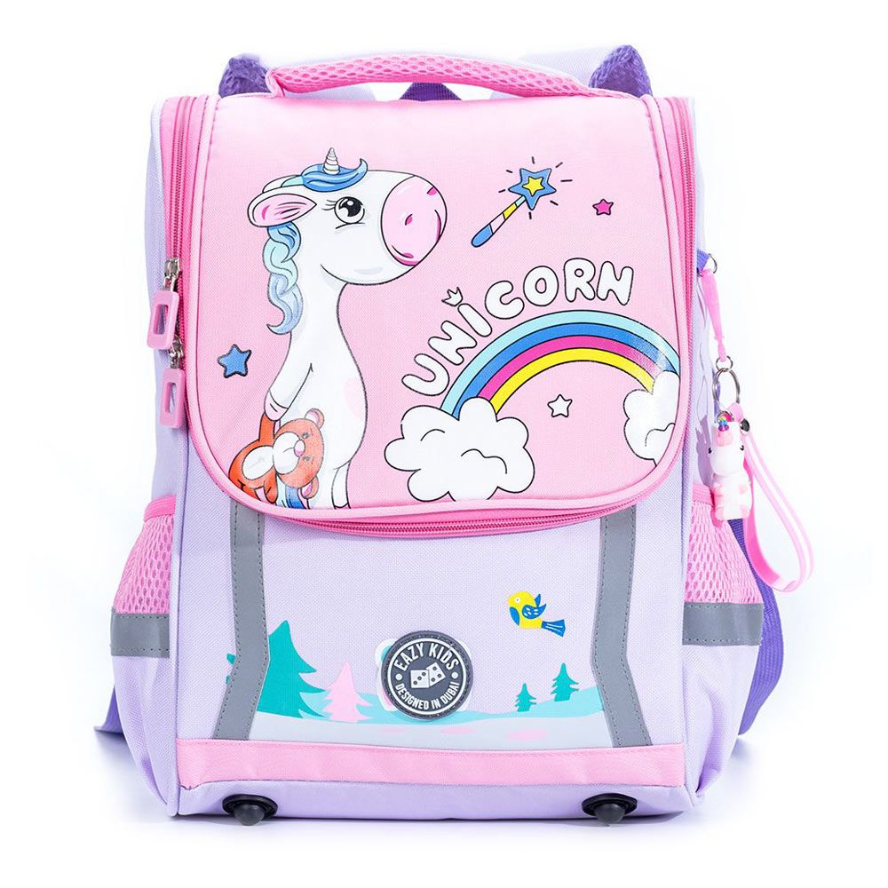 Eazy Kids School Bag Unicorn (Purple/Pink)