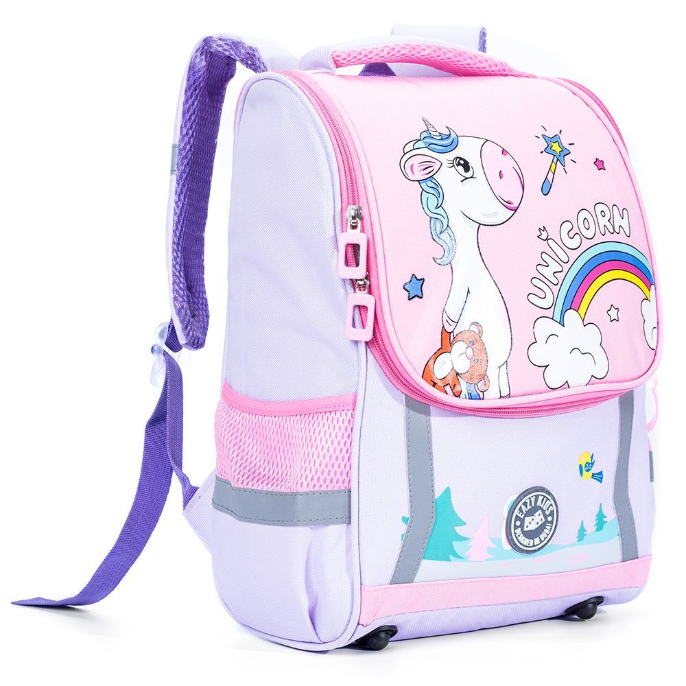 Eazy Kids School Bag Unicorn (Purple/Pink)