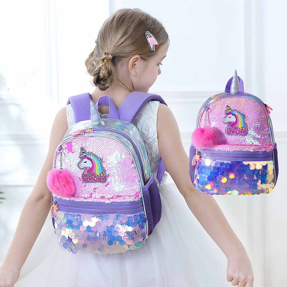 Eazy Kids Unicorn Sparkle Backpack (Pink)