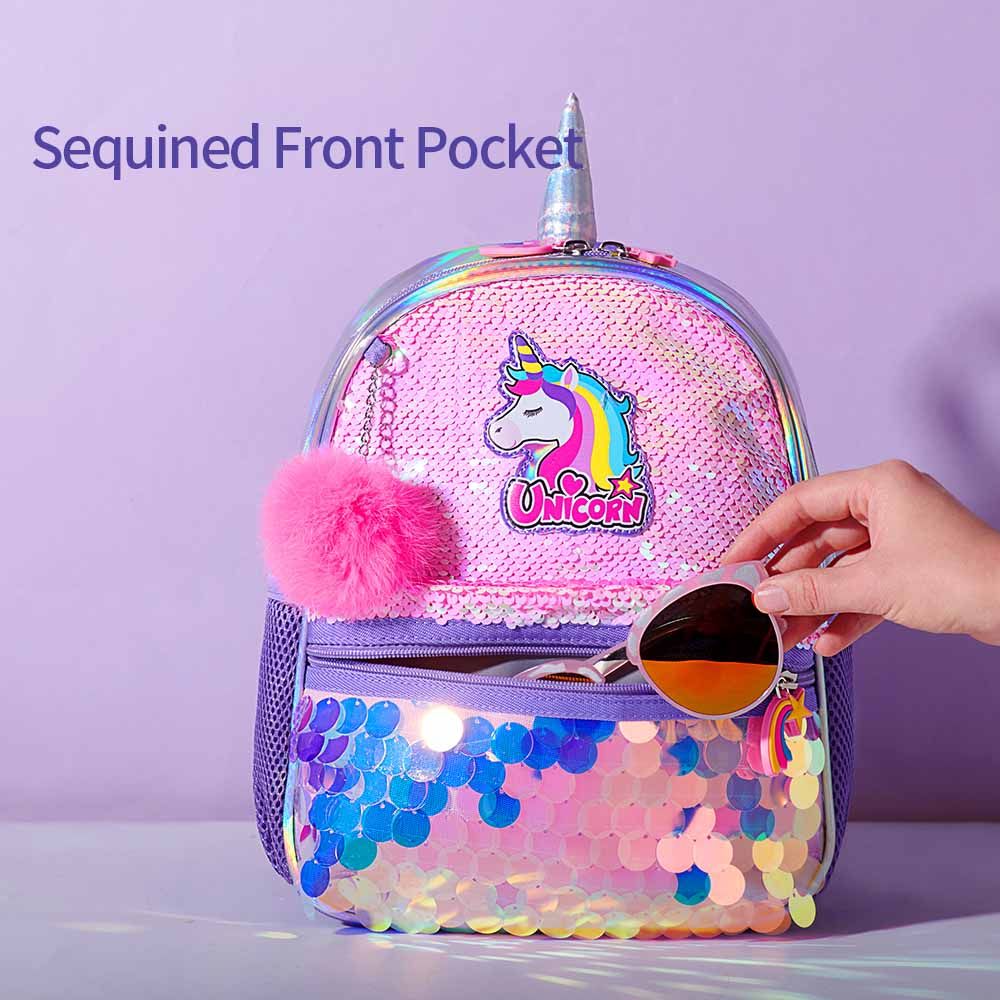 Eazy Kids Unicorn Sparkle Backpack (Pink)